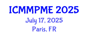 International Conference on Mining, Mineral Processing and Metallurgical Engineering (ICMMPME) July 17, 2025 - Paris, France