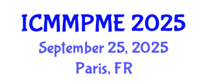 International Conference on Mining, Mineral Processing and Metallurgical Engineering (ICMMPME) September 25, 2025 - Paris, France
