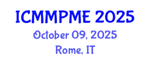 International Conference on Mining, Mineral Processing and Metallurgical Engineering (ICMMPME) October 09, 2025 - Rome, Italy