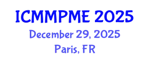 International Conference on Mining, Mineral Processing and Metallurgical Engineering (ICMMPME) December 29, 2025 - Paris, France