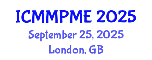 International Conference on Mining, Mineral Processing and Metallurgical Engineering (ICMMPME) September 25, 2025 - London, United Kingdom