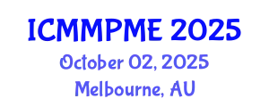 International Conference on Mining, Mineral Processing and Metallurgical Engineering (ICMMPME) October 02, 2025 - Melbourne, Australia