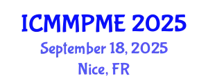 International Conference on Mining, Mineral Processing and Metallurgical Engineering (ICMMPME) September 18, 2025 - Nice, France