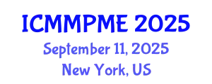 International Conference on Mining, Mineral Processing and Metallurgical Engineering (ICMMPME) September 11, 2025 - New York, United States