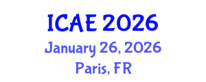 International Conference on Applied Ergonomics (ICAE) January 26, 2026 - Paris, France