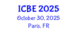 International Conference on Biomaterials Engineering (ICBE) October 30, 2025 - Paris, France