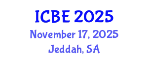 International Conference on Biomaterials Engineering (ICBE) November 17, 2025 - Jeddah, Saudi Arabia