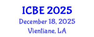 International Conference on Biomaterials Engineering (ICBE) December 18, 2025 - Vientiane, Laos