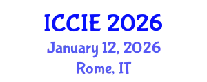 International Conference on Civil and Infrastructure Engineering (ICCIE) January 12, 2026 - Rome, Italy