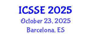 International Conference on Sustainable Systems and Environment (ICSSE) October 23, 2025 - Barcelona, Spain