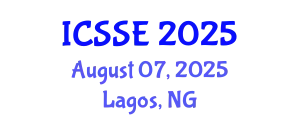 International Conference on Sustainable Systems and Environment (ICSSE) August 07, 2025 - Lagos, Nigeria