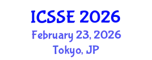International Conference on Sustainable Systems and Environment (ICSSE) February 23, 2026 - Tokyo, Japan
