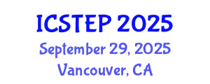 International Conference on Society, Tourism, Education and Politics (ICSTEP) September 29, 2025 - Vancouver, Canada