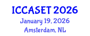 International Conference on E-commerce, E-administration, E-society, E-education and E-technology (ICCASET) January 19, 2026 - Amsterdam, Netherlands