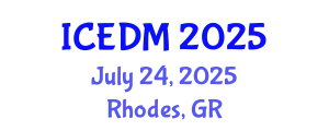 International Conference on Educational Data Mining (ICEDM) July 24, 2025 - Rhodes, Greece