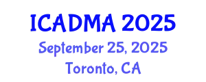 International Conference on Advanced Data Mining and Applications (ICADMA) September 25, 2025 - Toronto, Canada
