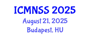 International Conference on MEMS, Nano and Smart Systems (ICMNSS) August 21, 2025 - Budapest, Hungary