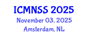 International Conference on MEMS, Nano and Smart Systems (ICMNSS) November 03, 2025 - Amsterdam, Netherlands