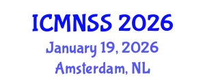 International Conference on MEMS, Nano and Smart Systems (ICMNSS) January 19, 2026 - Amsterdam, Netherlands