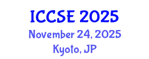 International Conference on Computational Science and Engineering (ICCSE) November 24, 2025 - Kyoto, Japan