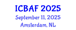 International Conference on Banking, Accounting and Finance (ICBAF) September 11, 2025 - Amsterdam, Netherlands