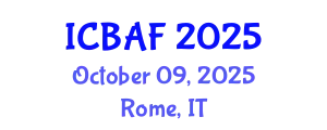International Conference on Banking, Accounting and Finance (ICBAF) October 09, 2025 - Rome, Italy