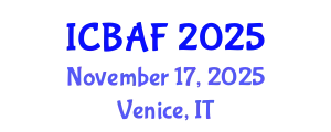 International Conference on Banking, Accounting and Finance (ICBAF) November 17, 2025 - Venice, Italy