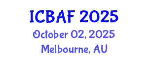 International Conference on Banking, Accounting and Finance (ICBAF) October 02, 2025 - Melbourne, Australia