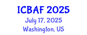 International Conference on Banking, Accounting and Finance (ICBAF) July 17, 2025 - Washington, United States