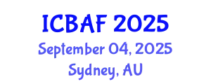 International Conference on Banking, Accounting and Finance (ICBAF) September 04, 2025 - Sydney, Australia