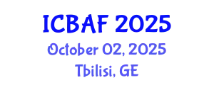 International Conference on Banking, Accounting and Finance (ICBAF) October 02, 2025 - Tbilisi, Georgia