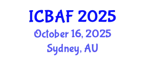 International Conference on Banking, Accounting and Finance (ICBAF) October 16, 2025 - Sydney, Australia