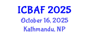 International Conference on Banking, Accounting and Finance (ICBAF) October 16, 2025 - Kathmandu, Nepal