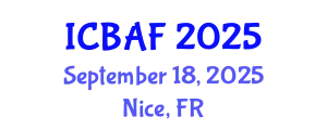 International Conference on Banking, Accounting and Finance (ICBAF) September 18, 2025 - Nice, France