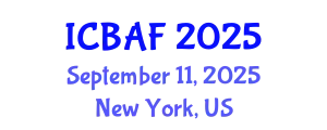 International Conference on Banking, Accounting and Finance (ICBAF) September 11, 2025 - New York, United States