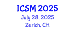 International Conference on Sustainable Manufacturing (ICSM) July 28, 2025 - Zurich, Switzerland