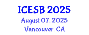 International Conference on Entrepreneurship and Small Business (ICESB) August 07, 2025 - Vancouver, Canada