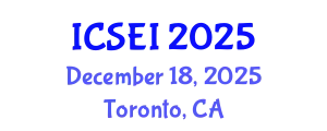 International Conference on Social Entrepreneurship and Innovation (ICSEI) December 18, 2025 - Toronto, Canada