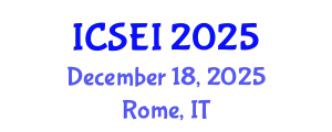 International Conference on Social Entrepreneurship and Innovation (ICSEI) December 18, 2025 - Rome, Italy
