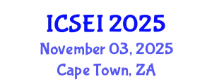 International Conference on Social Entrepreneurship and Innovation (ICSEI) November 03, 2025 - Cape Town, South Africa