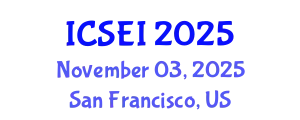 International Conference on Social Entrepreneurship and Innovation (ICSEI) November 03, 2025 - San Francisco, United States