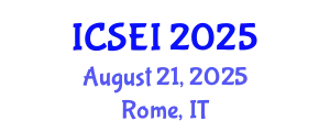 International Conference on Social Entrepreneurship and Innovation (ICSEI) August 21, 2025 - Rome, Italy