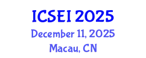 International Conference on Social Entrepreneurship and Innovation (ICSEI) December 11, 2025 - Macau, China