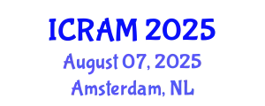 International Conference on Risk Assessment and Management (ICRAM) August 07, 2025 - Amsterdam, Netherlands