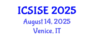 International Conference on Signal and Imaging Systems Engineering (ICSISE) August 14, 2025 - Venice, Italy
