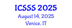 International Conference on Society Systems Science (ICSSS) August 14, 2025 - Venice, Italy