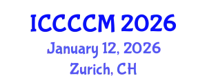 International Conference on Cross Cultural Competence and Management (ICCCCM) January 12, 2026 - Zurich, Switzerland