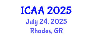 International Conference on Agroforestry and Agriculture (ICAA) July 24, 2025 - Rhodes, Greece