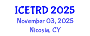 International Conference on Economics, Trade and Regional Development (ICETRD) November 03, 2025 - Nicosia, Cyprus