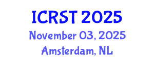 International Conference on Radar Science and Technology (ICRST) November 03, 2025 - Amsterdam, Netherlands